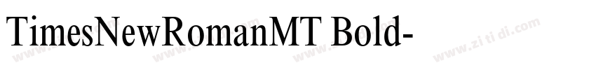 TimesNewRomanMT Bold字体转换